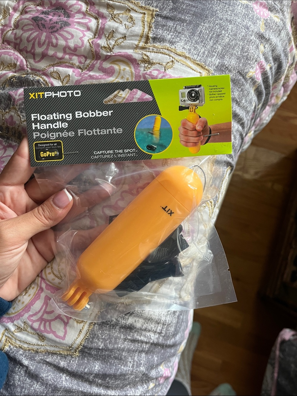 Floating Bobber Handle - Orange - Action Camera Float Grip